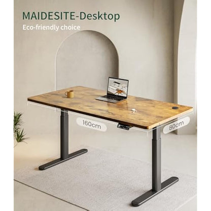 MAIDeSITe Table Top,Desktop for Height Adjustable Electric Standing Desk,160 * 80 * 2.5 cm