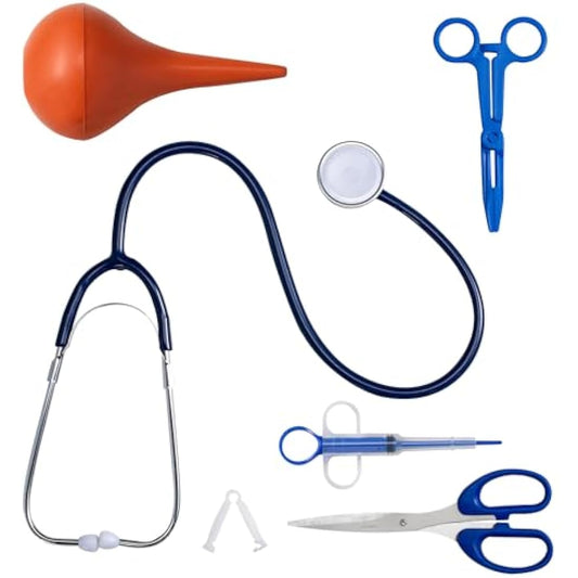 GSSFASHION Puppy Kitten Whelping Kit, Whelping Kit with Feeding Nipple Bottle Scissors Cord Clamps Aspirator etc Full kit