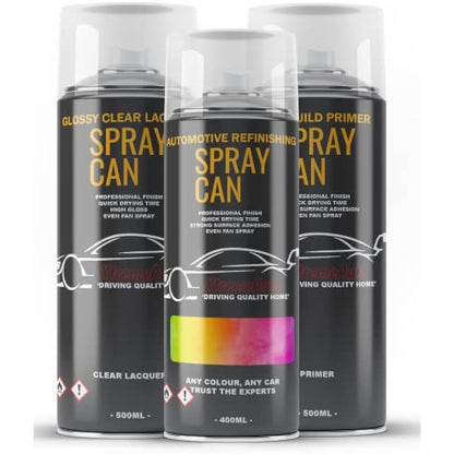 Xtremeauto Aerosol Spray Paint Kit For Ford Focus Frozen White 5 400ml Repair Paint Can
