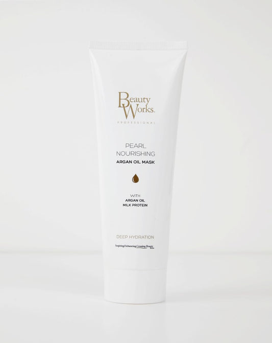 Beauty Works Pearl Nourishing Argan Oil Mask 250ml Milk Protein Deep Conditioning Treatment
