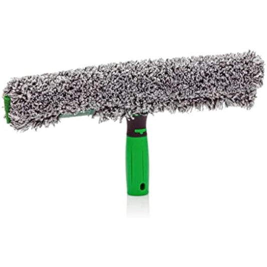 Unger ErgoTec Power Washer (Width 45 cm, Microfibre Cover 100% Polyester, 2-Component Handle, Cover with Velcro Fastener for Streak Windows) BC450, Black