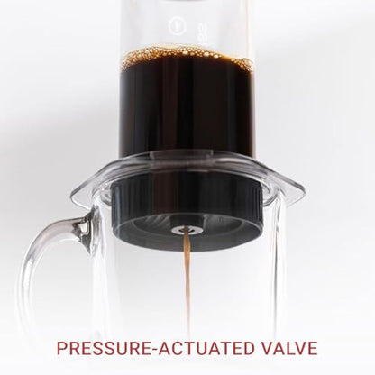 AeroPress Flow Control Filter Cap, No Drip Filter Cap for AeroPress Portable Coffee Press, Specialty Coffee Maker, Black