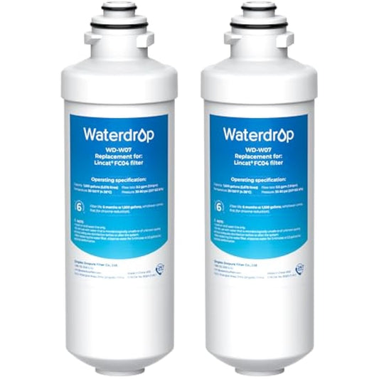 Waterdrop WD-W07 Water Filters, Replacement for Lincat® Water Filter FC04, Compatible with Lincat® Filterflow FX Series Water Boilers EB3FX, EB3FX/PB, EB4FX, EB6FX, EB6TFX, EWF-8007A (2)
