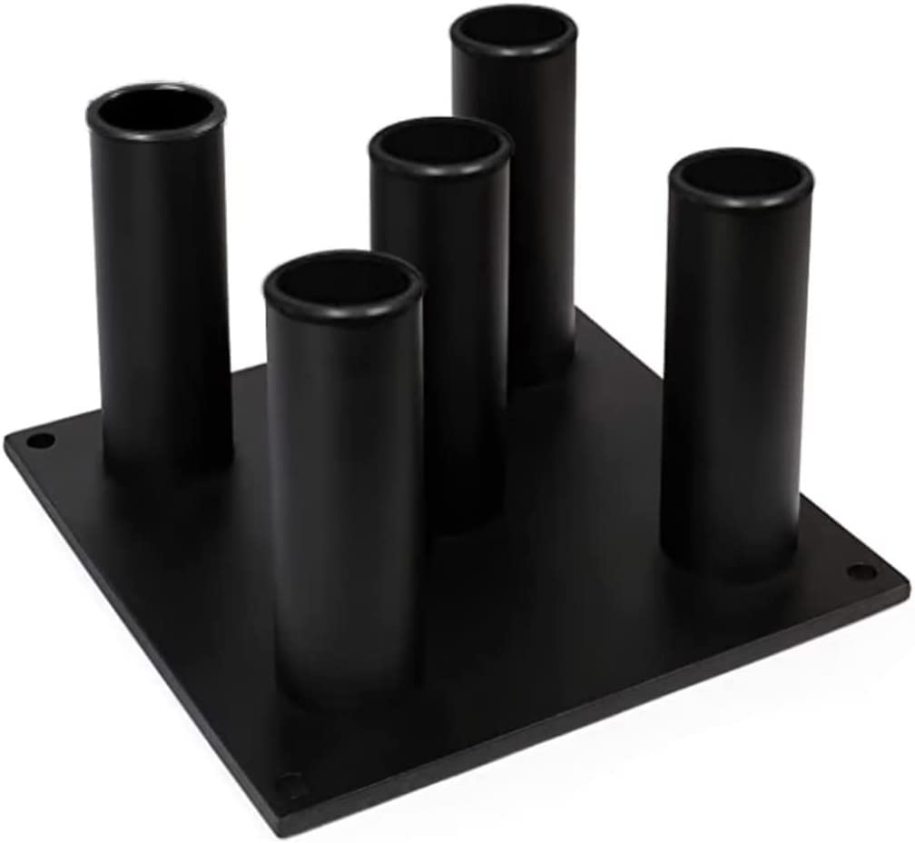 Yes4All AEA6 Vertical Barbell Storage Rack Stand, 5 Bars,7inches x 2.2inch