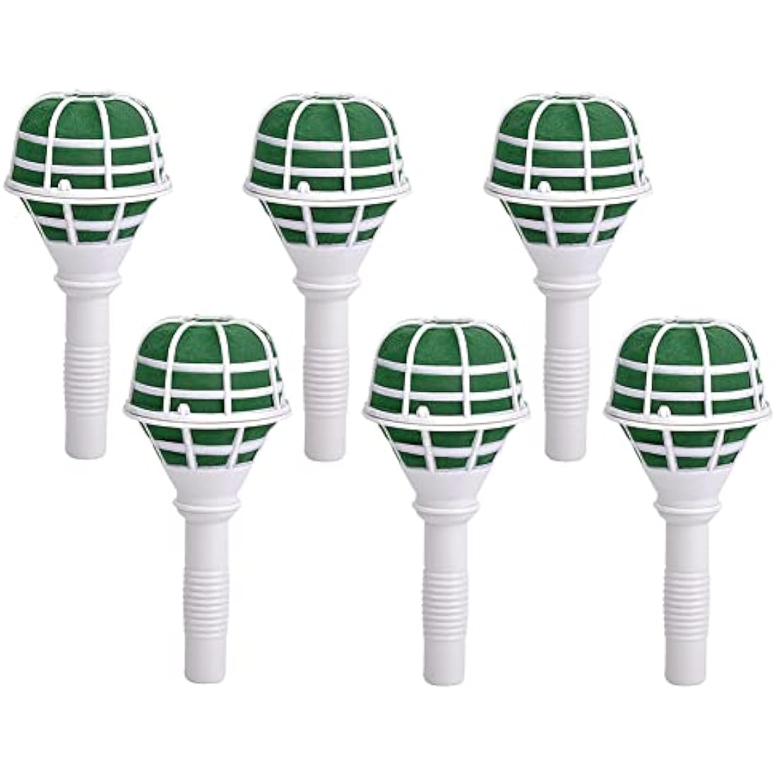 Retoteng 6 Pack Bouquet Holder, DIY Wedding Foam Bouquet Handle Bridal Floral Fresh Artificial Flower Holder Decoration