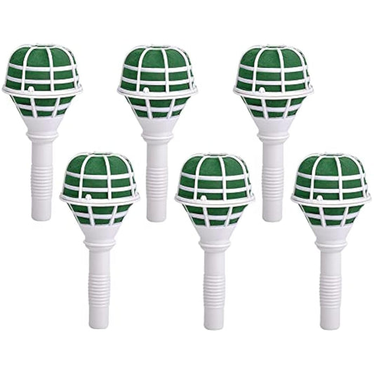 Retoteng 6 Pack Bouquet Holder, DIY Wedding Foam Bouquet Handle Bridal Floral Fresh Artificial Flower Holder Decoration