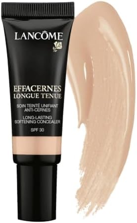 Lancôme Effacernes Longue Tenue Concealer - Long-Lasting, Natural Coverage Cream Concealer for Dark Circles and Fine Lines