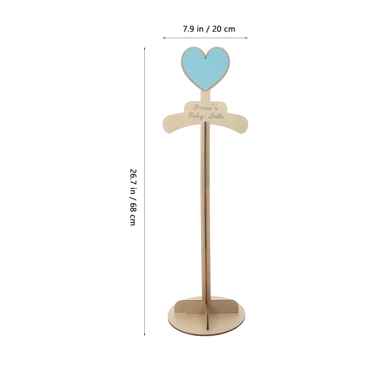 Cabilock Baby Clothes Display Stand Child T Shirt Display Stand Wood Portable Baby Clothing Rack for Retail Vendors Newborn Clothing for Dresses
