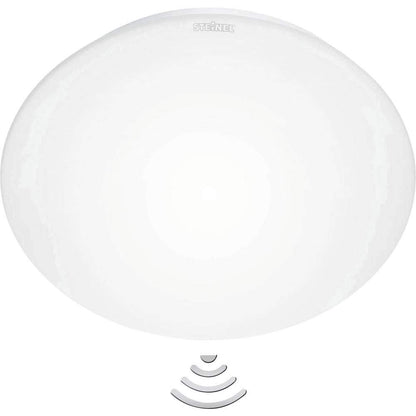 Steinel RS 16 L - sensor switched indoor lamp, 360 high-frequency motion sensor, 8m range, opal glass, E27 socket, 60 W, White
