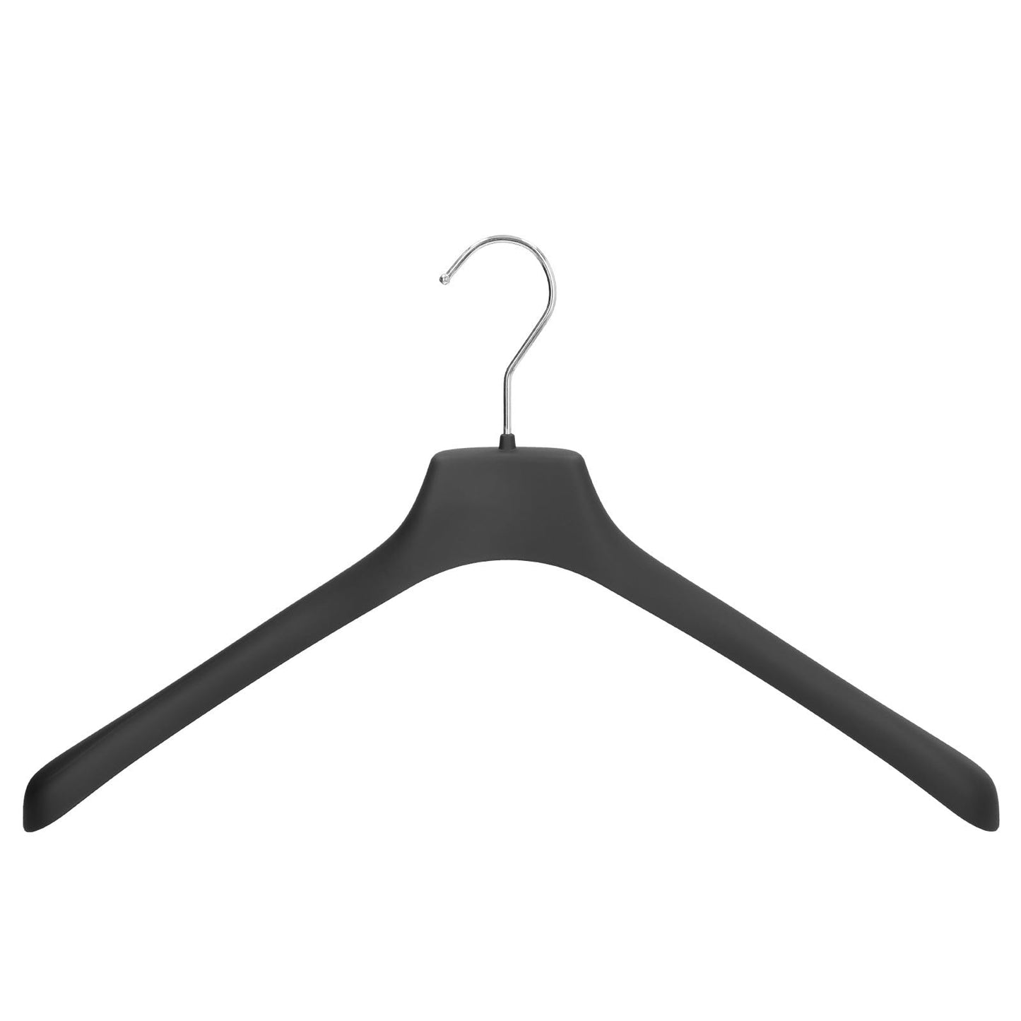 Mainetti Rubberized Coat Hangers for Sweatshirts, Jackets, Heavy Duty Clothes Hangers, Plastic Hangers, Sturdy Non-Slip Crutches, Made in Italy