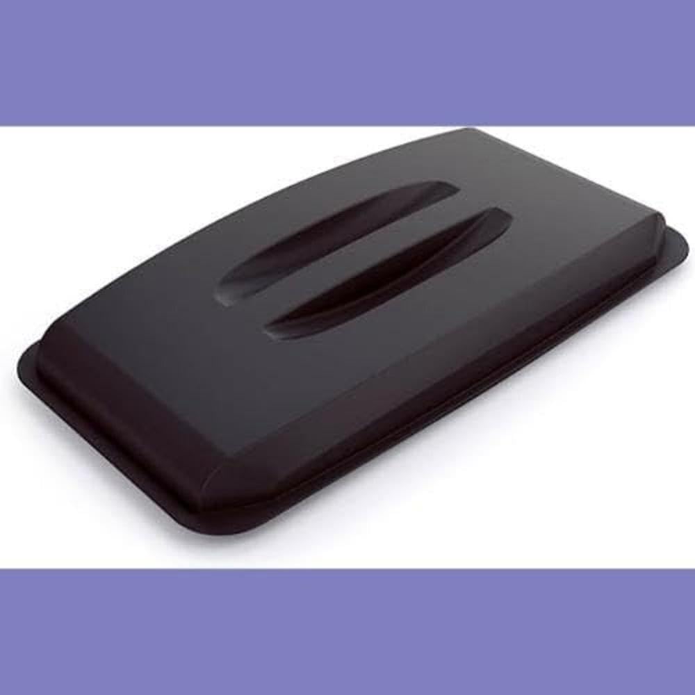 Durable DURABIN Lid Eco Black for 60 Litre Waste Bin - Blue Angel Certified - Made from Recycled Plastic - Includes Gripping Handle for Easy Use