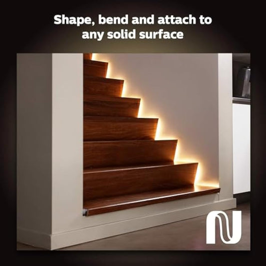 Philips Hue Lightstrip Plus v4 [2 m] White and Colour Ambiance Smart LED Lights Kit with Bluetooth, Smart Lighting Compatible with Alexa, Google Assistant and Apple HomeKit (Extendable)