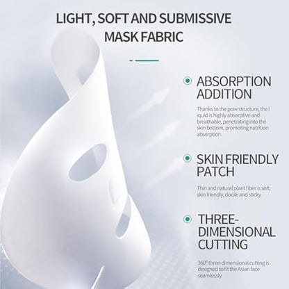 DEleventh Korean Brand Lactobionic Acid Facial Mask 30ml×10pcs / Post-Makeup Deep Cleansing, Shrink Pores, Moisturize, Exfoliate and Rejuvenate Skin for a Smooth, Hydrated, and Radiant Complexion
