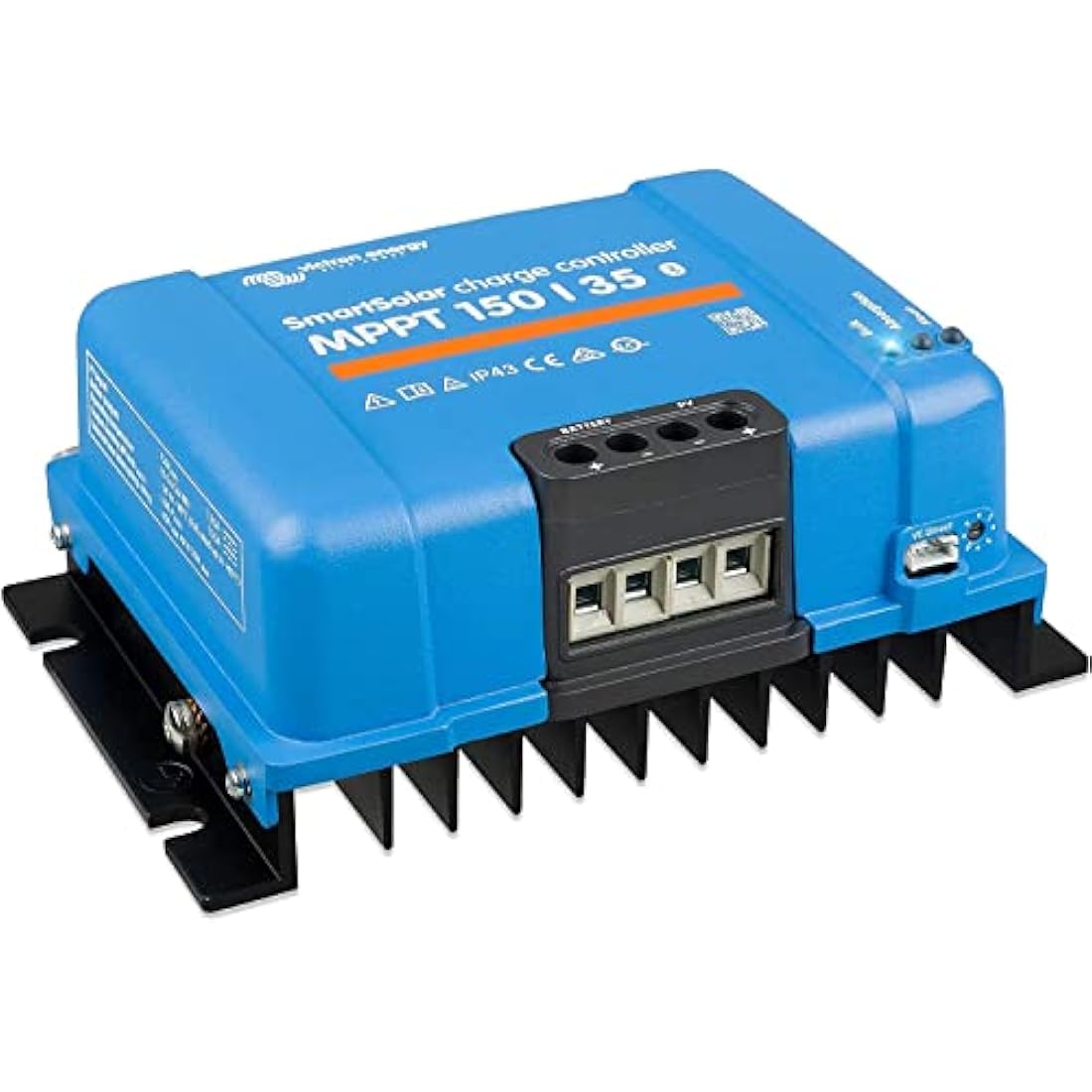 Victron Energy SmartSolar MPPT Solar Charge Controller (Bluetooth) - MPPT Charge Controller for Solar Panels - 150V 35 amp 12/24/36/48-Volt