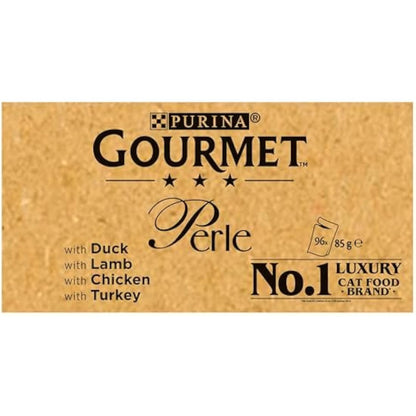 Gourmet Perle Chef's Collection In Gravy (Turkey, Chicken, Duck, Lamb) 96X85g