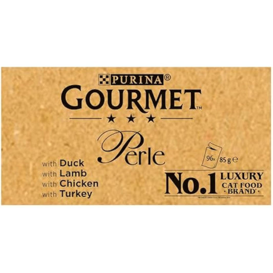 Gourmet Perle Chef's Collection In Gravy (Turkey, Chicken, Duck, Lamb) 96X85g