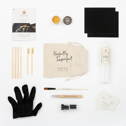 CHIYU Kintsugi Repair kit: Modern Repair Kit - Gold - Gold Glue - Food Safe - Dishwasher Safe - The Most Complete and Durable Kintsugi kit