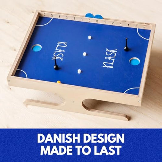 KLASK: The Magnetic Award-Winning Party Game of Skill - for Kids and Adults of All Ages That’s Half Foosball, Half Air Hockey