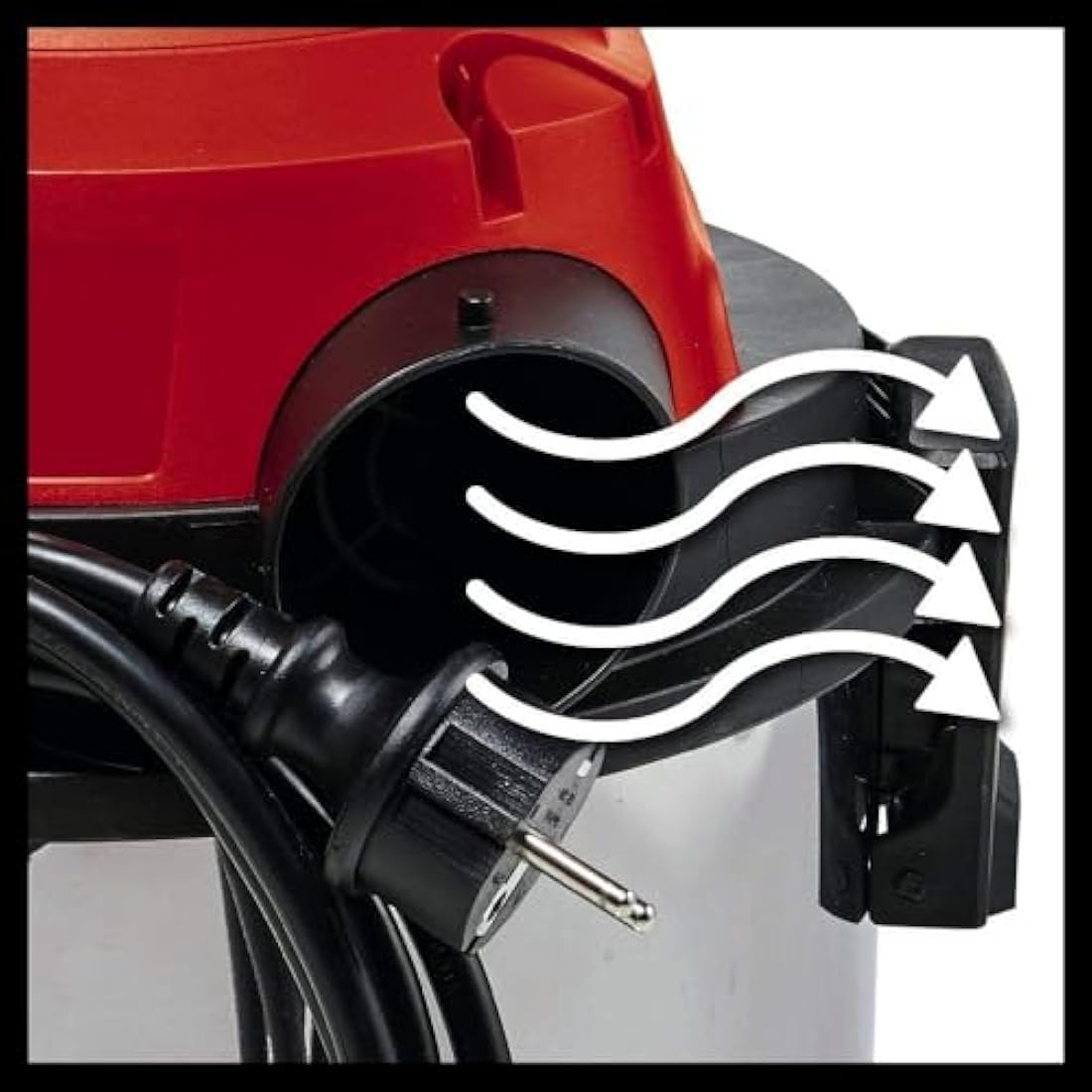 Einhell TC-VC 1820 S wet and dry vacuum cleaner (1,250 W, 20 l stainless steel tank, blow connection, 4 castors, Ø 36 mm suction hose + extension, floor nozzle, filters)