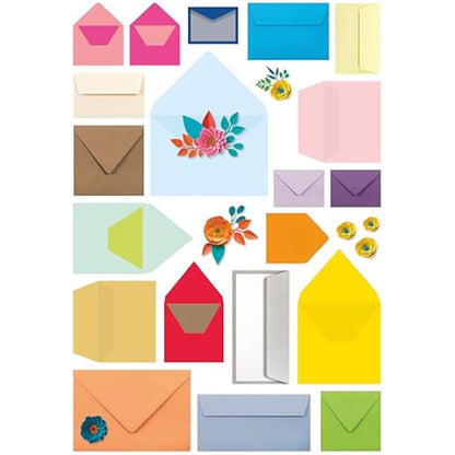 Clairefontaine - Ref 5456C - Pollen Adhesive Envelopes (Pack of 20) - C6 Sized, 120gsm Paper, Printer-Compatible, Acid Free, Adhesive Strip for Easy Seal - Canary