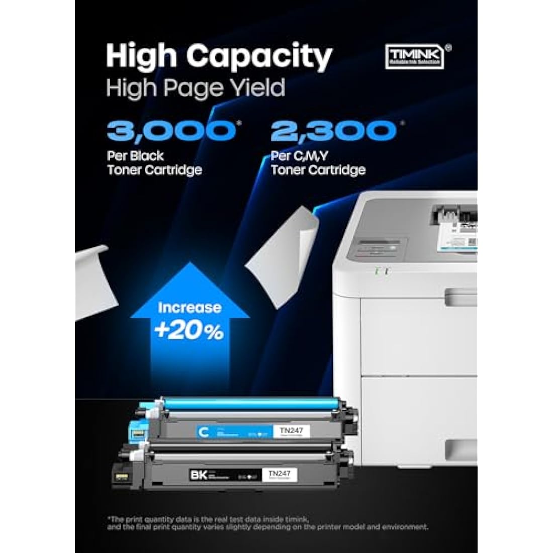 Timink Toner TN247 TN-243CMYK Toner Value Pack Compatible for Brother TN243 DCP-L3550CDW HL-L3230CDW HL-L3210CW MFC-L3750CDW HL-L3270CDW DCP-L3510CDW Ink Cartridges (Black,Cyan,Yellow,Magenta, 5-Pack)