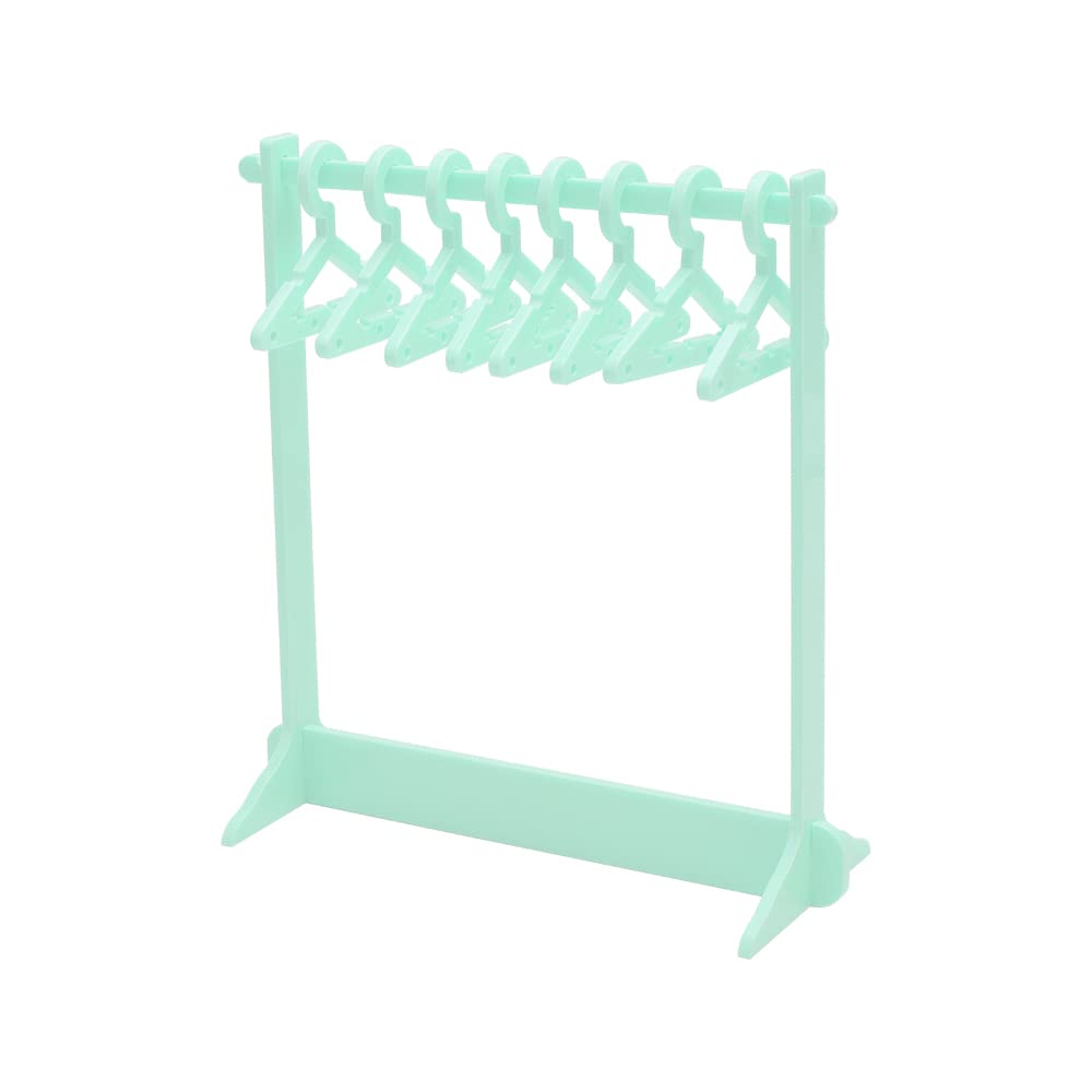 NatSumeBasics Green Earring Holder Stand Clear Acrylic Earrings Rack Mini Hangers Display Stand Jewelry Organizer Storage for Women Girls Green