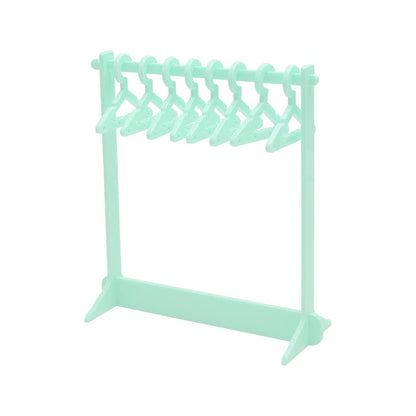 NatSumeBasics Green Earring Holder Stand Clear Acrylic Earrings Rack Mini Hangers Display Stand Jewelry Organizer Storage for Women Girls Green