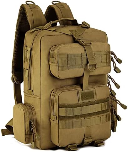 WTiger Hiking Backpack, 30L Tactical Backpack Molle Army Military Assault Pack Laptop Rucksacks Daypack for Outdoor Camping Fishing Trekking Hunting Travelling