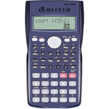 WECKEW Scientific Calculator, Engineering Scientific Calculator with 240 Function 2-Line LCD Display - Suitable for School Students, Teachers and Business Use (Navy blue)