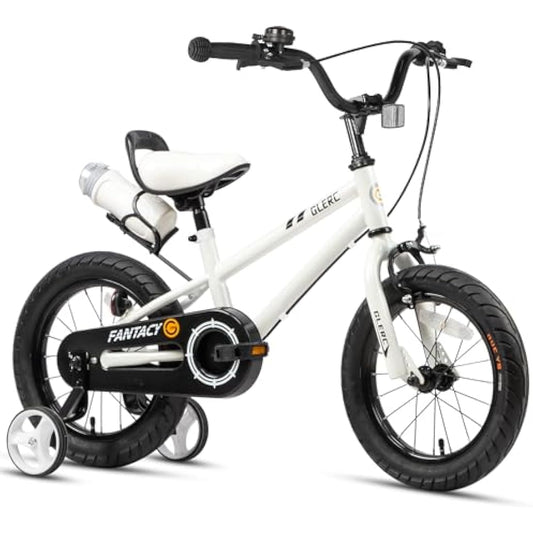 Glerc Fantacy 16 Inch Kids Bike for 2-14 Years Old Boys Girls with Water Bottle Holder & Stabilisers, Multiple Colors