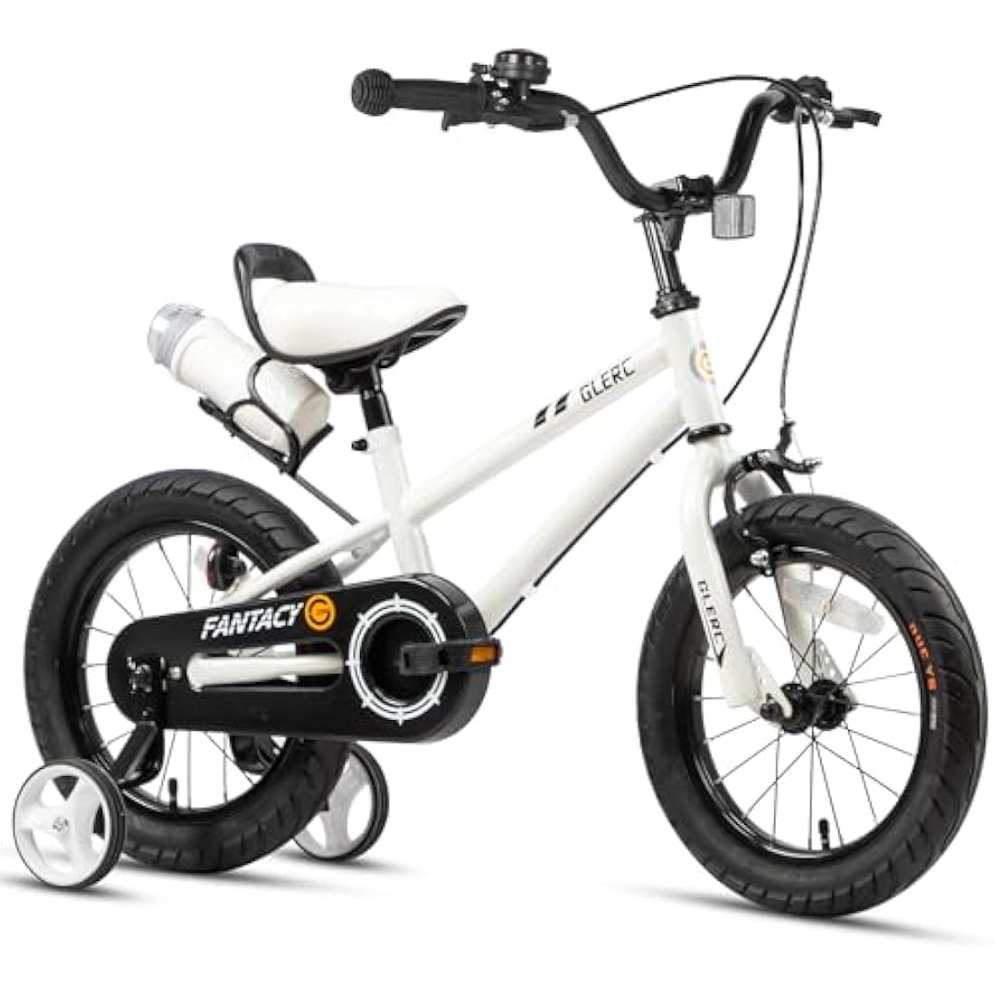 Glerc Fantacy 12 14 16 18 20 Inch Kids Bike for 2-14 Years Old Boys Girls with Water Bottle Holder & Stabilisers, Multiple Colors