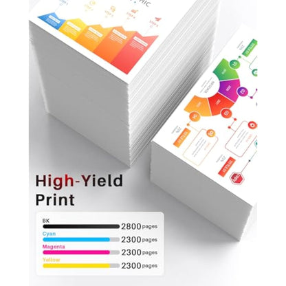 Halloya 201X 201A Toner Cartridge Compatible for HP M277dw Toner 201X 201A for Color LaserJet Pro MFP M277dw M252dw M277n M274n M252n CF400X CF401X CF402X CF403X (4Pack, Black Cyan Yellow Magenta)