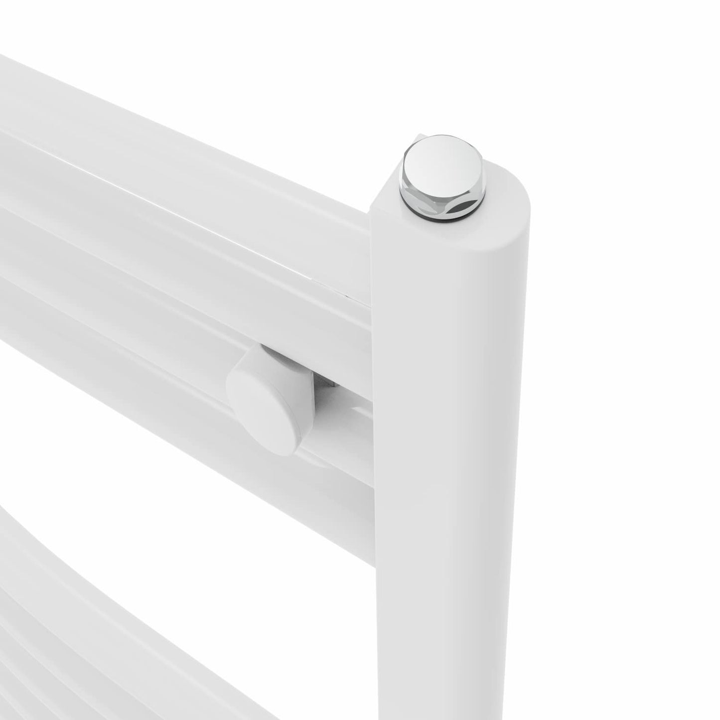 Warmehaus Curved Bathroom Heated Towel Rail Radiator White 1600x600mm