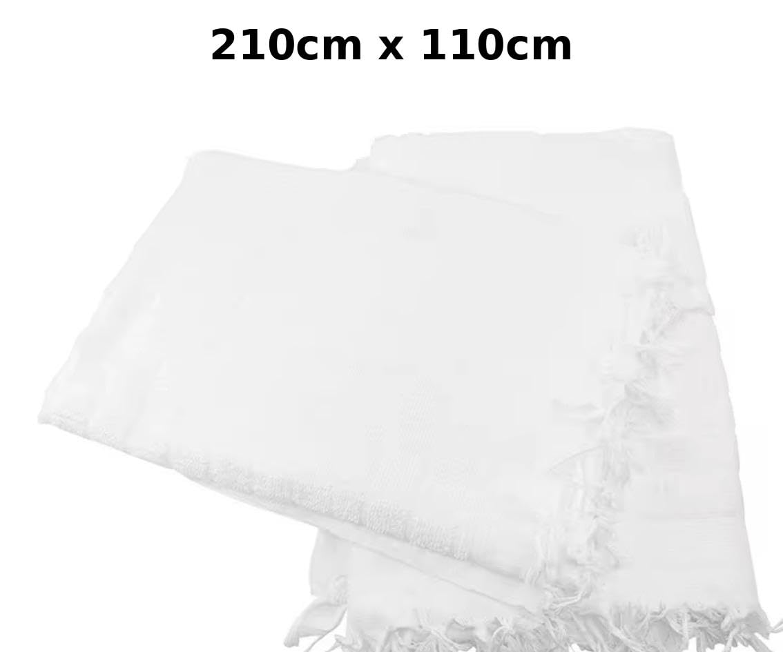 The supply find Men's Ihram Set With Adjustable Belt 2 Piece For Hajj and Umrah, White, Adult, Teenager Towel Set, Natural Fabric 210 x 110 CM