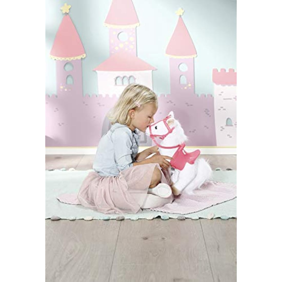 Baby Annabell Little Sweet Pony 36cm - For Toddlers 1 Year & Up - Easy for Small Hands - Includes Pony With Doll Holder & Bridle