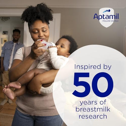 Aptamil 2 Follow On Baby Milk Ready to Use Liquid Formula, 6-12 Months, 200 ml, (Pack of 18)