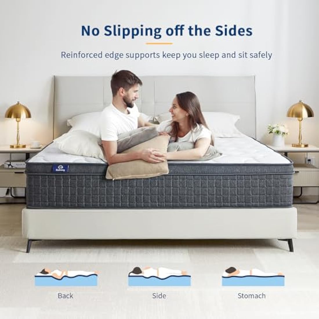 SuiLong 3FT Single Mattress, 12 Inch Memory Foam Individually Spring Hybrid Mattress, Orthopedic Mattresses for Back Pain Relief, Edge Support, Medium Feel (3ft by 6ft3, 90cm x 190cm x 30cm)