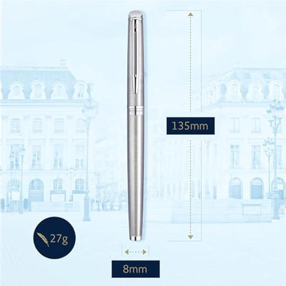 Waterman Hémisphère Rollerball Pen | Stainless Steel with Chrome Trim | Fine Point | Black Ink | Gift Box