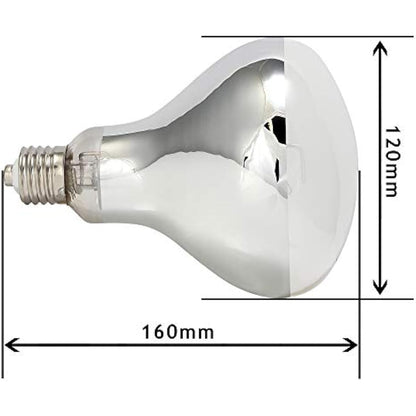 Komodo Solar D3 UV Basking Bulb Heat and Light Bulb for Desert & Tropical Reptile Habitats, Terrarium & Vivarium Lighting 160W