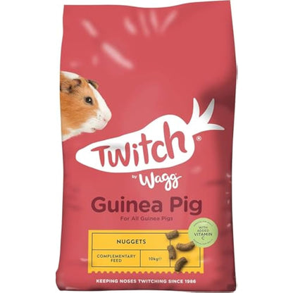 Wagg Twitch Guinea Pig Food 10kg - Complementary Feed Nuggets