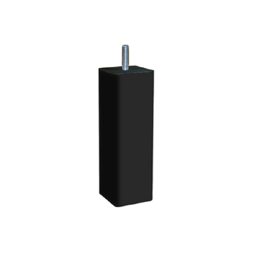 Margot – Douceur SCANDINAVE Square Wood Base 4 Feet 5 x 5 x 18 cm, Wood, black, 5 x 5 x 18 cm