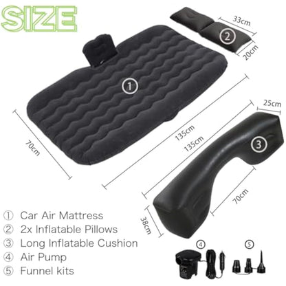 Geterral Car Bed,Inflatable Car Mattress,Car Sleeping Beds,Car Sleeping Bed for Camping, Hiking, Traveling