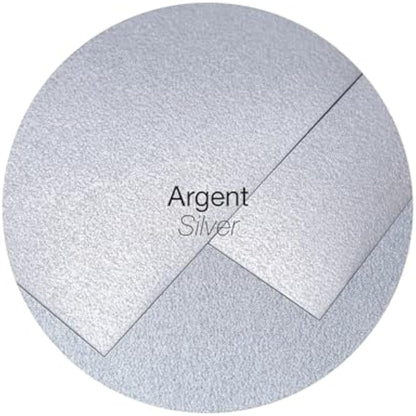 Clairefontaine - Ref 54070C - Pollen Iridescent Envelopes (Pack of 20) - 75 x 100mm in Size, 120gsm Paper, Suitable for Use with Inkjet or Laser Printers - Silver