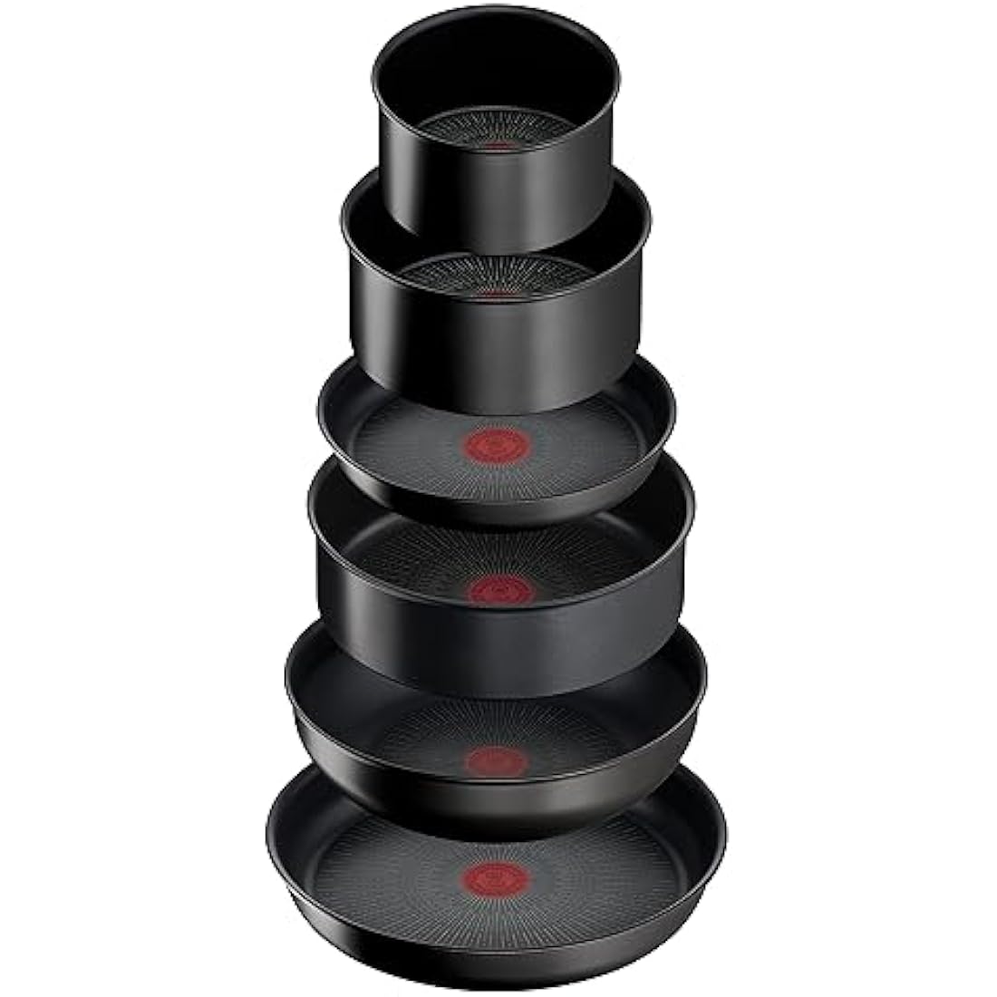 Tefal Ingenio Unlimited ON 13 Piece Non-Stick Induction Pan Set, 22&28 cm Frying Pans, 16&20 cm Saucepans, 24 cm Sautepan, 26 cm Wok Pan, 16&20&24 cm Glass Lids, 16&20 cm Lids, 2 Handles, L3959243