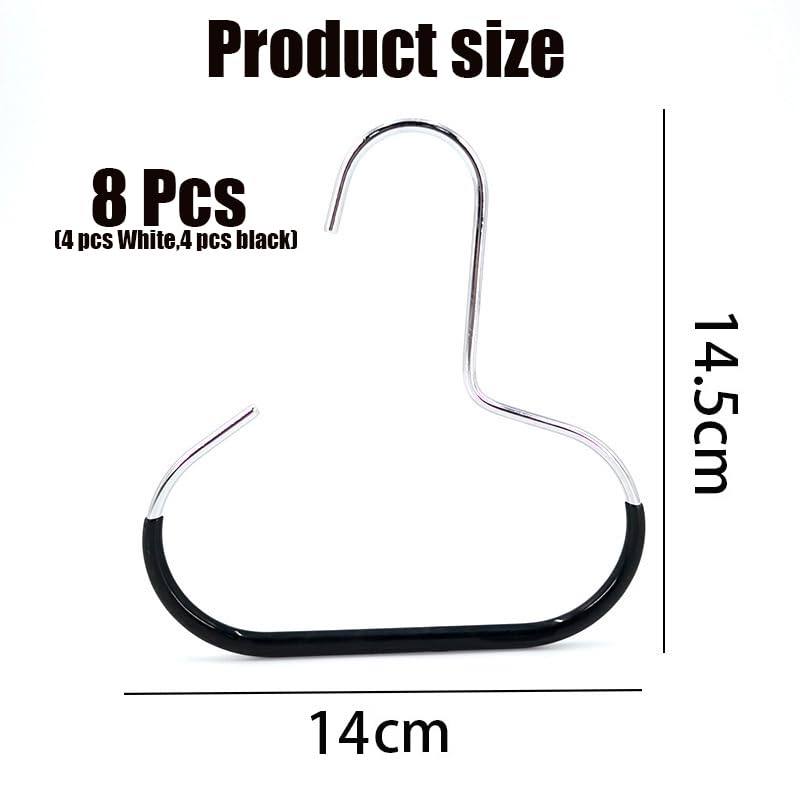 Non-Slip Scarf Ring Hangers 8-Pack | Stainless Steel Hijab Tie Belt Wardrobe Organizer with Anti-Snag Design for Closet Storage Accessories