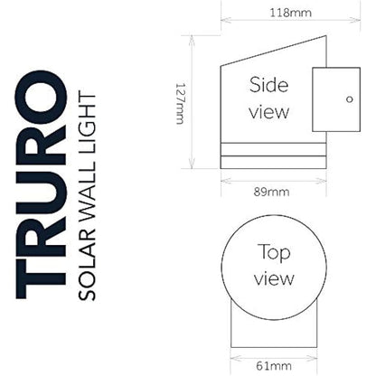 SolarCentre® Truro Solar Powered Outdoor Wall Light