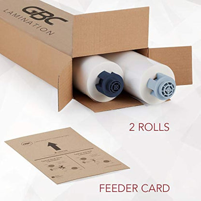 GBC Thermal Laminating Film, Rolls, NAP II, Ultima 35 Ezload, Glossy, 12" x 100', 2 Pack (3000052EZ)