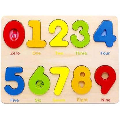 Toddler Puzzles for kids age 2-4 years old-Wooden Learning Number Preschool Puzzles