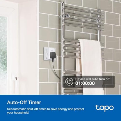 Tapo P110 (4-Pack) Smart Plug, WiFi Plug, Energy Monitoring, Electricity Usage Monitor, App Remote Control, Alexa Plug, Voice Control with Alexa & Google, Away Mode, Scheduling & Timer, Device Sharing