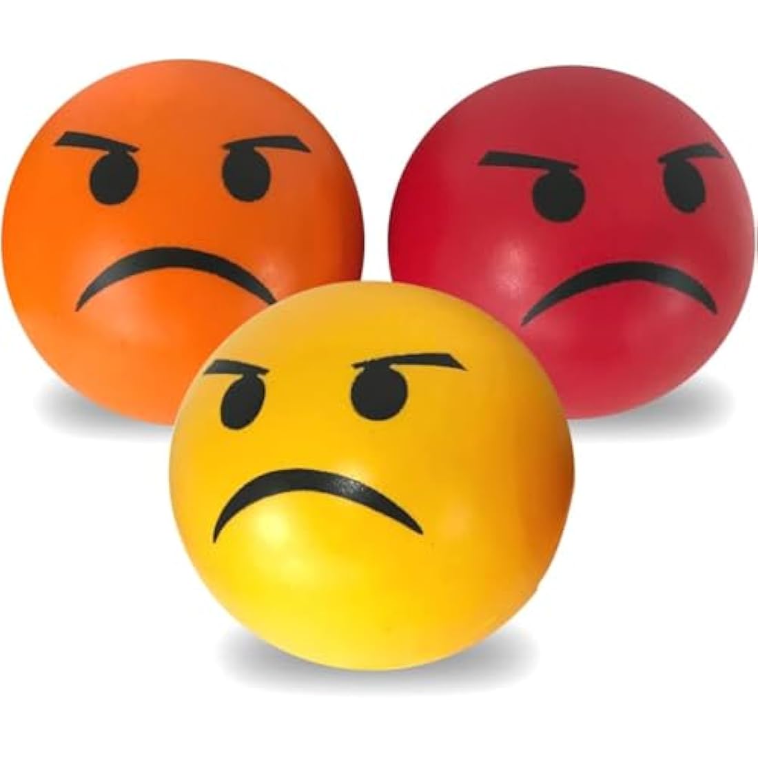 #winning Emoticon Stress Balls 3 Set Various Firmness Hand Therapy Stress Relief